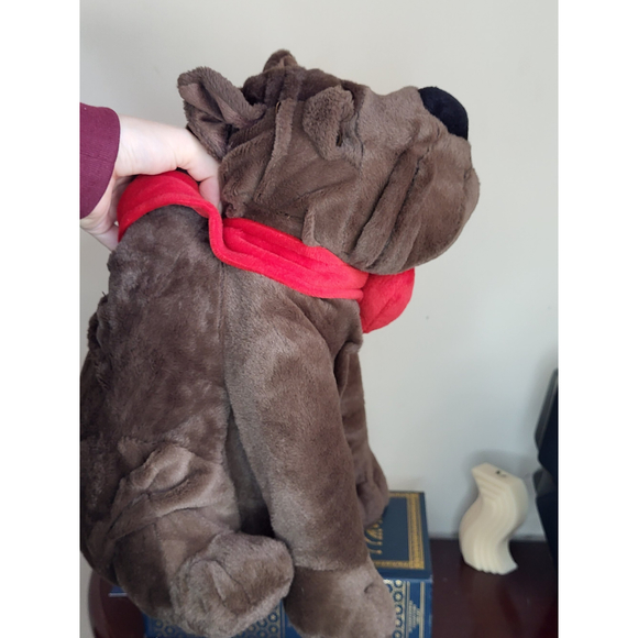 Dandee Shar Pei Bull dog Bull mastiff valentine chocolate plush 10" - Picture 10 of 16